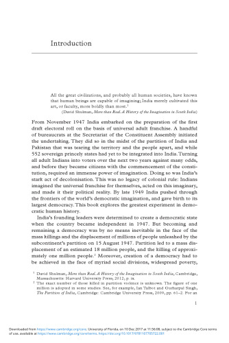 ﻿چگونه هند دموکراتیک شد: شهروندی و ایجاد امتیاز جهانی