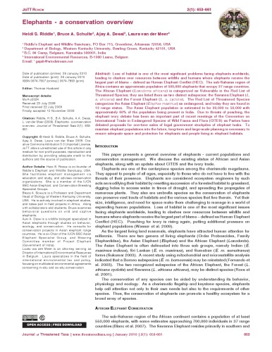 ﻿فیل ها - مروری بر حفاظت