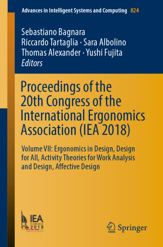 ﻿مجموعه مقالات بیستمین کنگره انجمن بین المللی ارگونومی (IEA 2018)