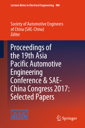 ﻿مجموعه مقالات نوزدهمین کنفرانس مهندسی خودرو آسیا و اقیانوسیه و کنگره SAE-چین 2017: مقالات برگزیده