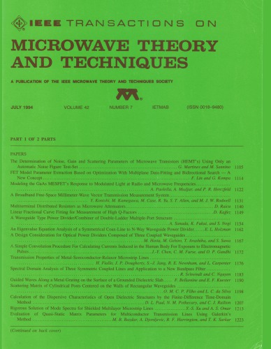 ﻿IEEE MTT-V042 -I07A (1994-07)