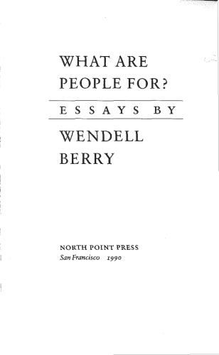 ﻿مردم برای چه هستند؟