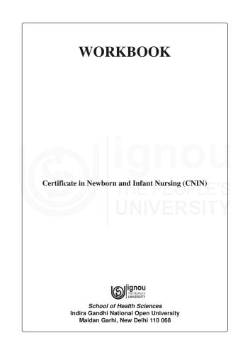 ﻿گواهی پرستاری نوزادان و نوزادان (CNIN)