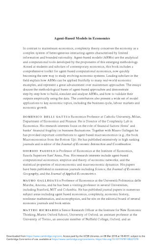 ﻿مدل های مبتنی بر عامل در اقتصاد: یک جعبه ابزار