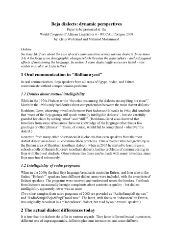 ﻿گویش های بیجا: دیدگاه های پویا