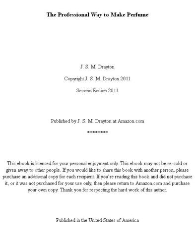 ﻿راه حرفه ای ساخت عطر دوم
 B006K301LO