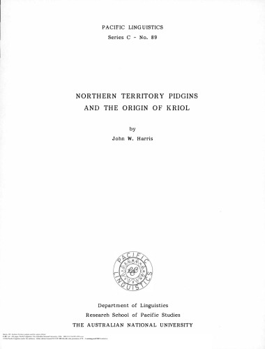 ﻿پیجین‌های قلمرو شمالی و خاستگاه کریول