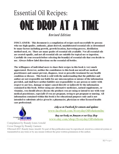 ﻿دستور العمل های اسانس: یک قطره در یک زمان