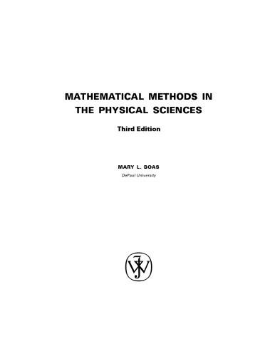 ﻿روش های ریاضی در علوم فیزیکی (با پوشش ثابت)