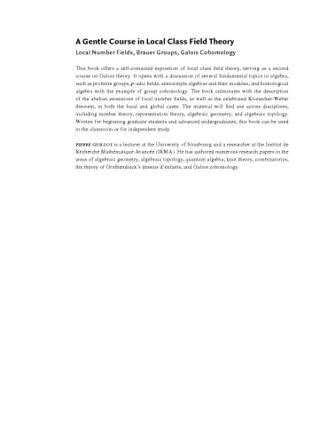 ﻿یک دوره ملایم در نظریه زمینه کلاس محلی: فیلدهای شماره محلی ، گروه های Brauer ، Galois Cohomology