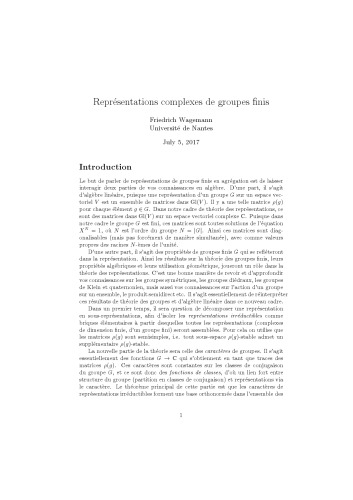 ﻿نمایش های پیچیده از گروه های محدود