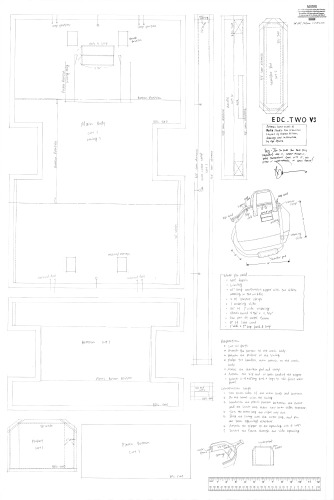 ﻿الگوی دوخت کیف EDC