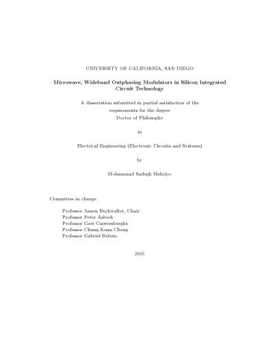 ﻿مایکروویو، مدولاتورهای خروجی باند پهن در فناوری مدار مجتمع سیلیکونی