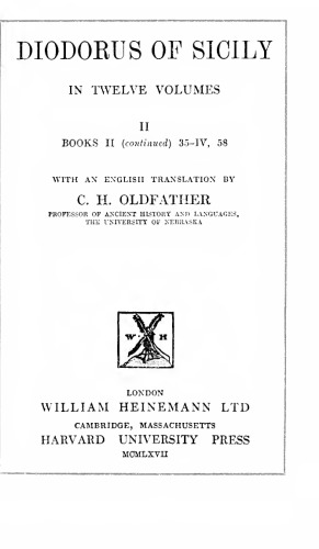 ﻿DIODORUS OF SICILY با trnsl انگلیسی.