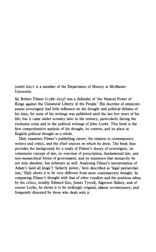 ﻿سر رابرت فیلمر و اندیشه سیاسی انگلیسی