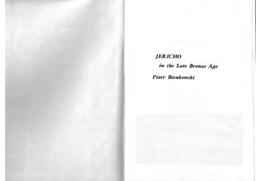 ﻿جریکو در اواخر عصر برنز