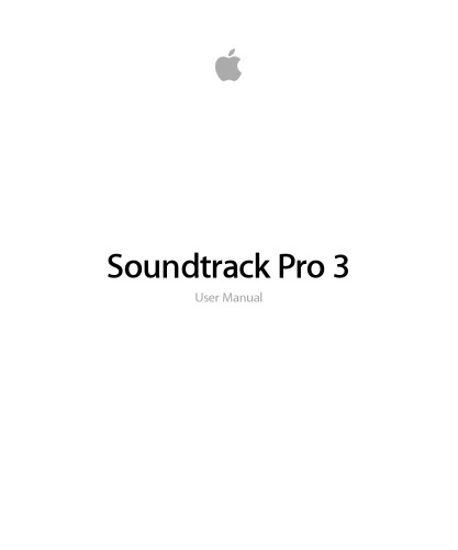 کتابچه راهنمای کاربر Soundtrack Pro 3