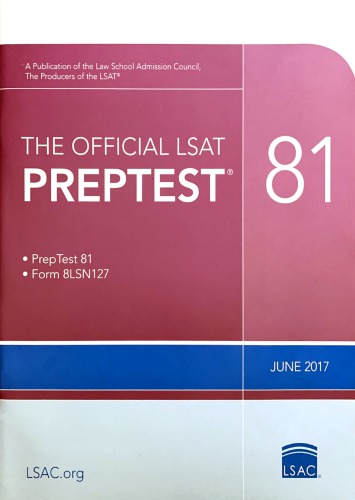 ﻿LSAT preptest 81 (ژوئن 2017)