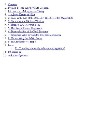 ﻿ارزش همه چیز. ساختن و در پیش گرفتن اقتصاد جهانی