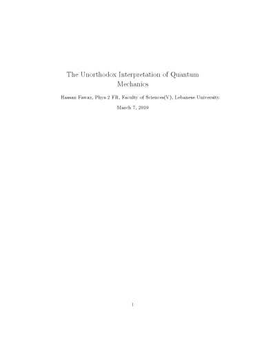 ﻿تفسیر غیر متعارف QM