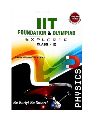 ﻿BMA Physics کلاس 9 استاندارد IX IIT JEE Foundation و المپیاد کاوشگر فیزیک با پاسخ آکادمی نقشه برداری مغز حیدرآباد CBSE ICSE Lakshmi