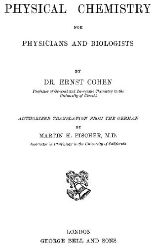 شیمی فیزیکی برای پزشکان و زیست شناسان
