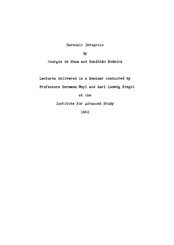 ﻿انتگرال های هارمونیک