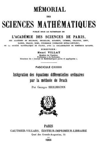 ﻿ادغام معادلات دیفرانسیل معمولی به روش دراخ