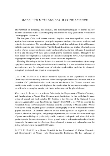 ﻿روش های مدل سازی برای علوم دریایی