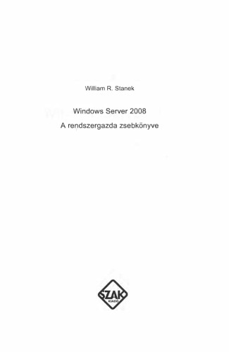 ﻿Windows Server 2008 کتاب جیبی مدیر است