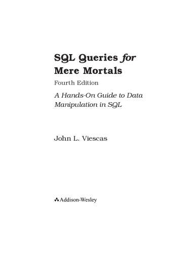 ﻿SQL Queries for mere Mortals [ویرایش چهارم]