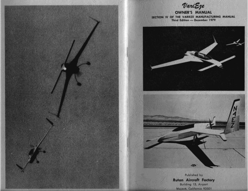 ﻿برت روتان VariEze هواپیما طرح D1