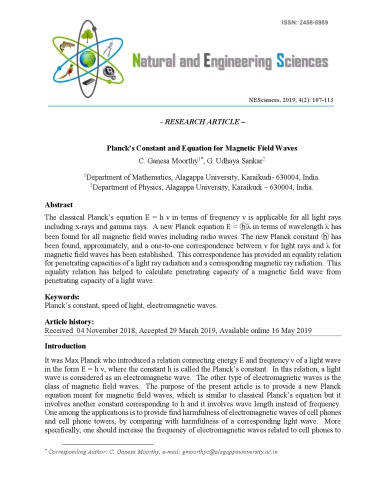 ﻿ثابت و معادله پلانک برای امواج میدان مغناطیسی
