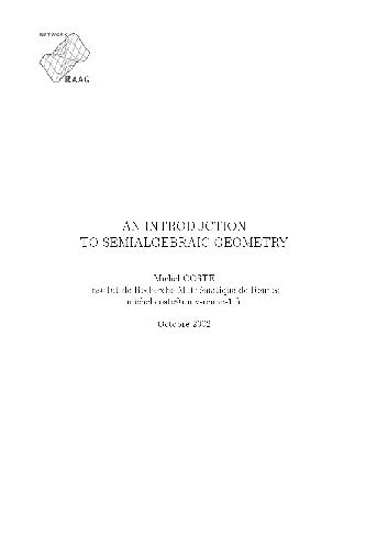 ﻿مقدمه ای بر هندسه نیمه جبری