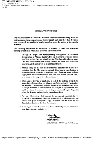 ﻿مطالعات در نحو نیوئه