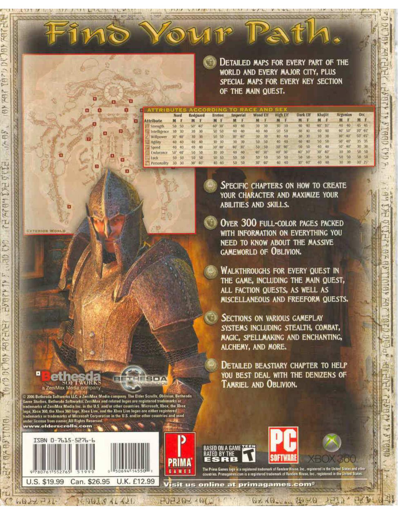 ﻿The Elder Scrolls IV: Oblivion - Revised & Expanded (Xbox360، PC) (Prima Official Game Guide)