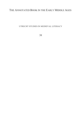 ﻿کتاب مشروح در اوایل قرون وسطی: شیوه های خواندن و نوشتن