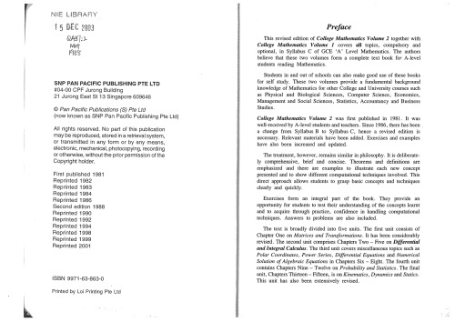 ﻿برنامه درسی ریاضیات کالج C (جلد 2)