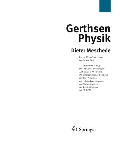 Gerthsen Physik (کتاب درسی اسپرینگر)