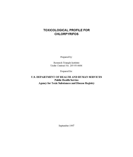پروفایل های سمی - Chlorpyrifos