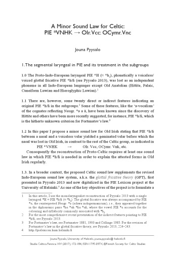 ﻿قانون صدای جزئی برای سلتیک