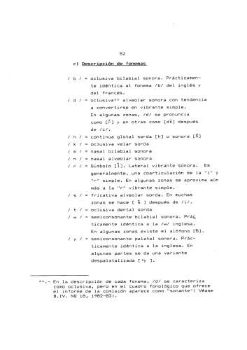 ﻿واج های صامت Arawaimujo Warao (Delta Amacuro)