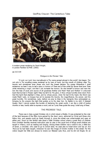 ﻿Prologue و The Prioress’s Tale از The Canterbury Tales