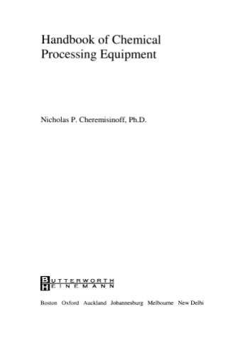 ﻿کتابچه راهنمای تجهیزات پردازش شیمیایی