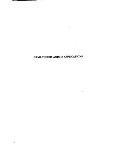 ﻿تئوری بازی ها و کاربردهای آن
