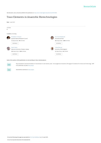 ﻿عناصر کمیاب در بیوتکنولوژی های بی هوازی