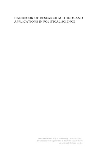 ﻿کتاب روش ها و کاربردهای تحقیق در علوم سیاسی