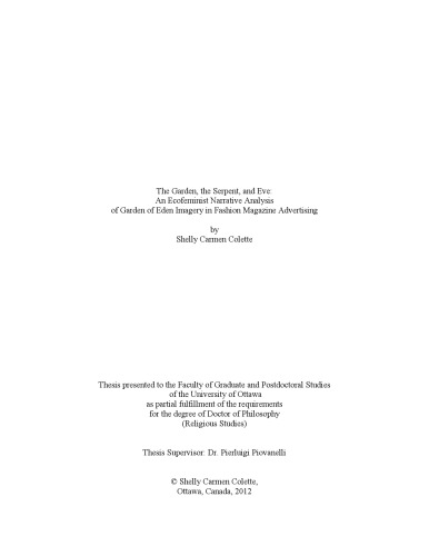 ﻿باغ، مار و حوا: تحلیل روایت اکوفمینیستی تصویرسازی باغ عدن در تبلیغات مجله مد