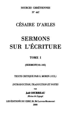 ﻿موعظه های کتاب مقدس (85-101)، جلد اول