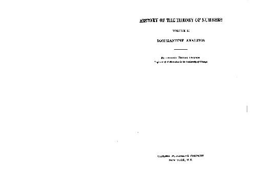 ﻿تاریخچه نظریه اعداد: تجزیه و تحلیل دیوفانتین